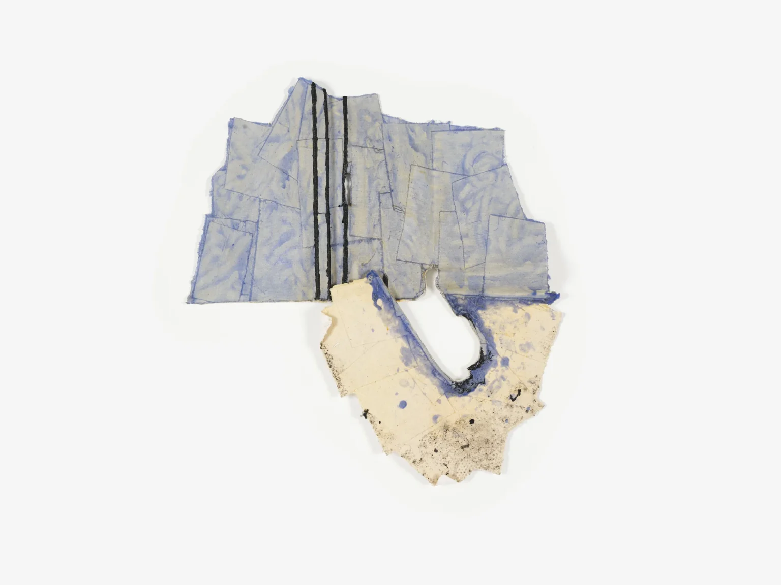 À Vallauris, 30 rue Georges Clemenceau - sol, mur, huisserie - 2015 - 66 x 61 cm