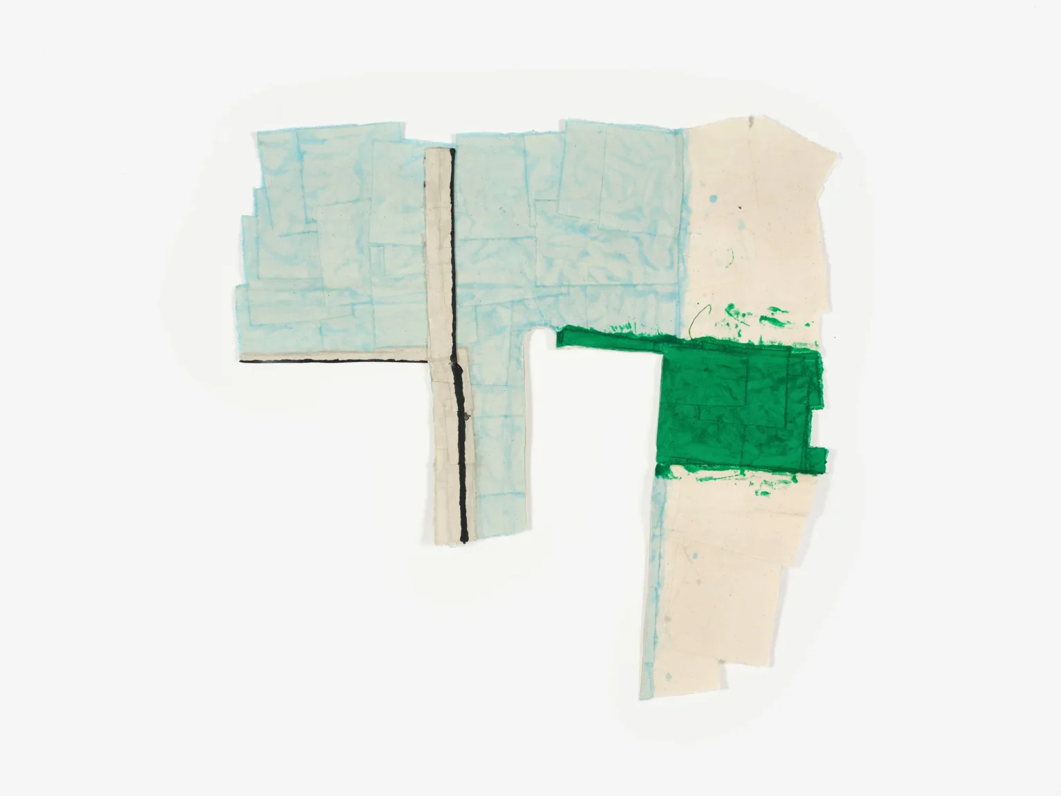 À Vence, Villa Le Rêve - palier au fenestron, mur, sol, dormant, marche - 70 x 71 cm